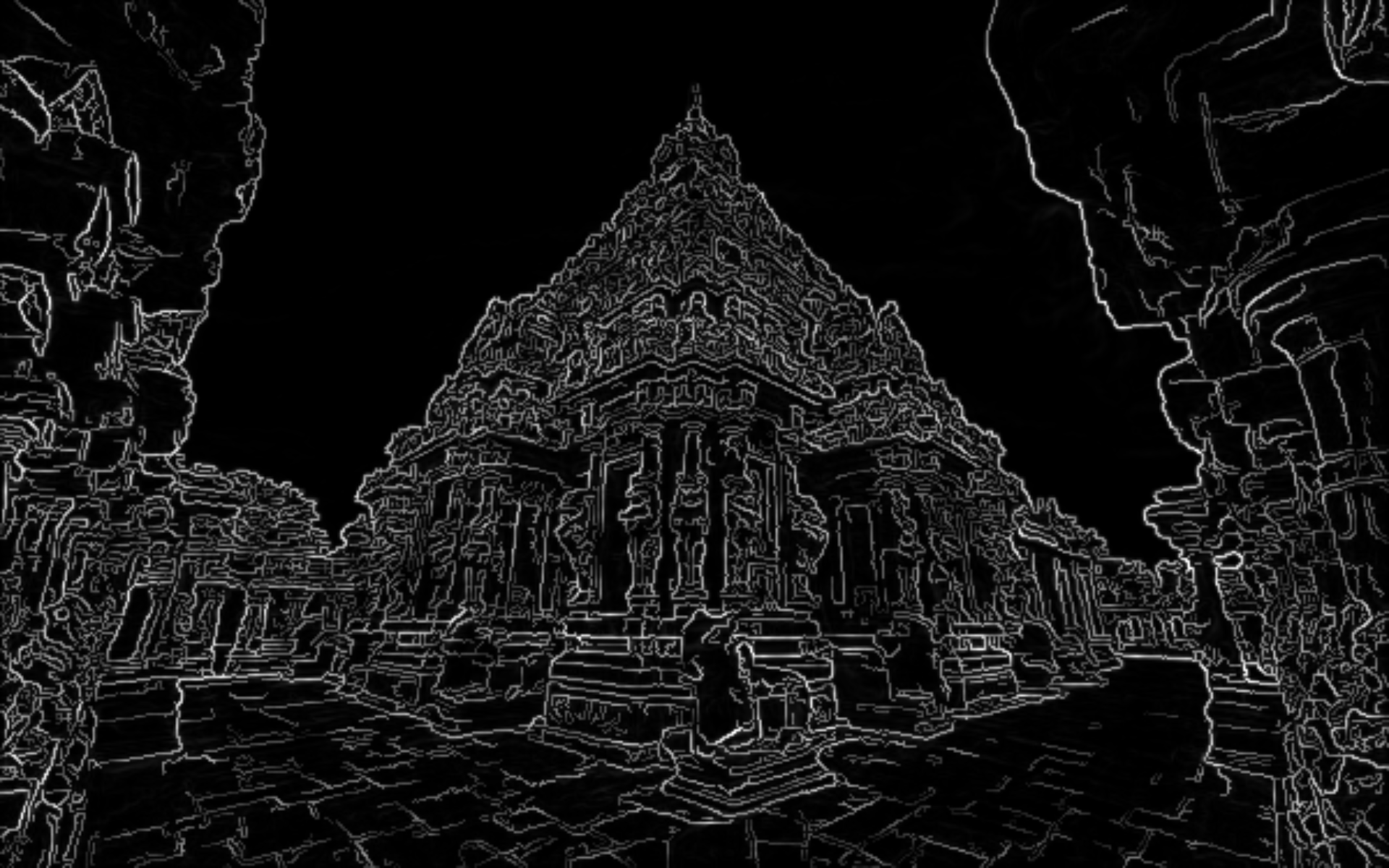 Sample Image temple Edge Detection